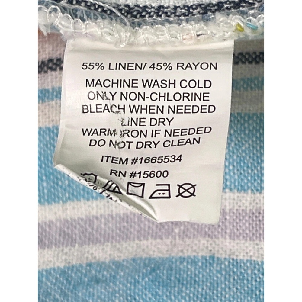 Briggs Ladies' Linen Blend Striped Pullon Shorts SIZE-Small - Picture 3 of 6